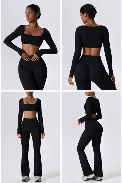 SNATCHED™ High-Waisted Leggings Scrunched